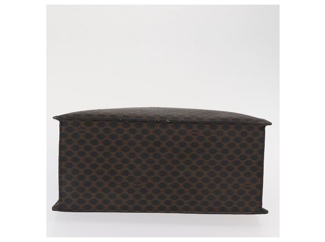 Céline Borsa a mano in tela Macadam CELINE in pelle PVC nera e oro Auth 171585 Nero D'oro - vista 5