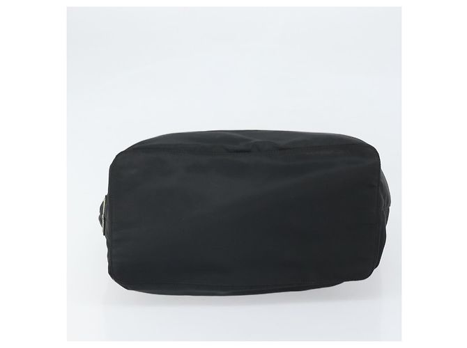 PRADA Borsa a mano in nylon nero argento Auth 171648 - vista 5