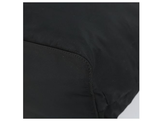 PRADA Borsa a mano in nylon nero argento Auth 171648 - vista 9