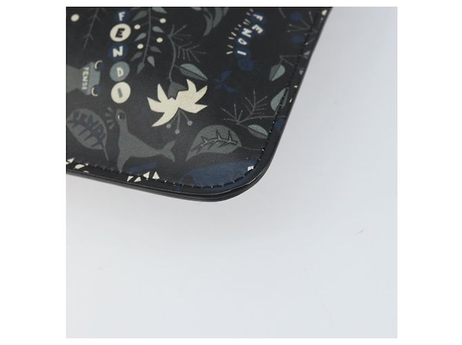 Borsa Clutch FENDI in pelle nera Auth ka2288 Nero - vista 15