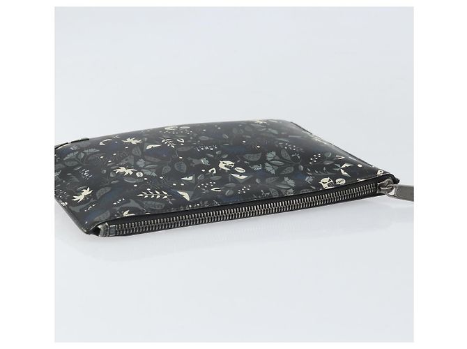 Borsa Clutch FENDI in pelle nera Auth ka2288 Nero - vista 5