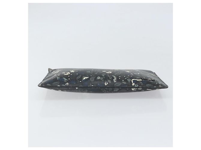 Borsa Clutch FENDI in pelle nera Auth ka2288 Nero - vista 6