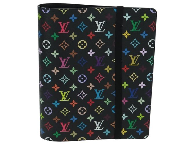 LOUIS VUITTON Multicolor Binder Black LV Auth BA10559SM - view 13
