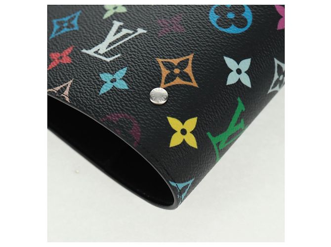 LOUIS VUITTON Multicolor Binder Black LV Auth BA10559SM - view 16