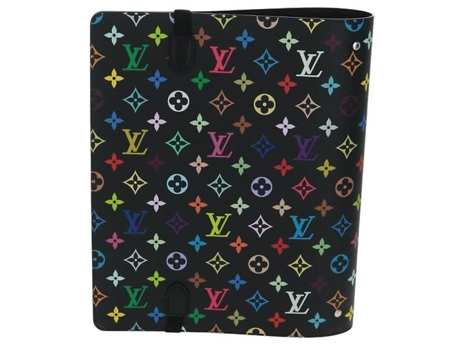 LOUIS VUITTON Multicolor Binder Black LV Auth BA10559SM - view 2
