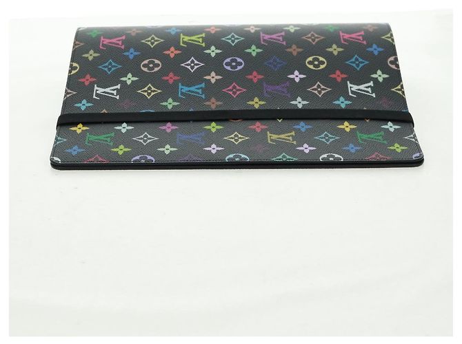 LOUIS VUITTON Multicolor Binder Black LV Auth BA10559SM - view 3