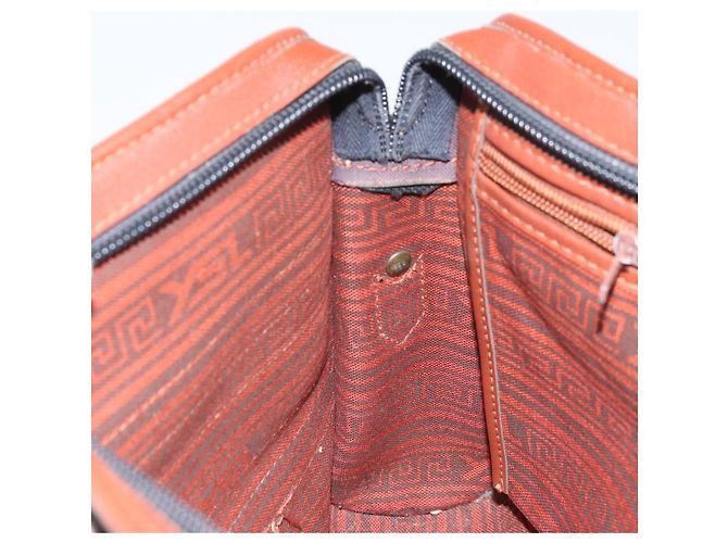 Borsa a Spalla SAINT LAURENT in Tela Pelle Nera Marrone Oro Auth ti3767 Nero D'oro - vista 19