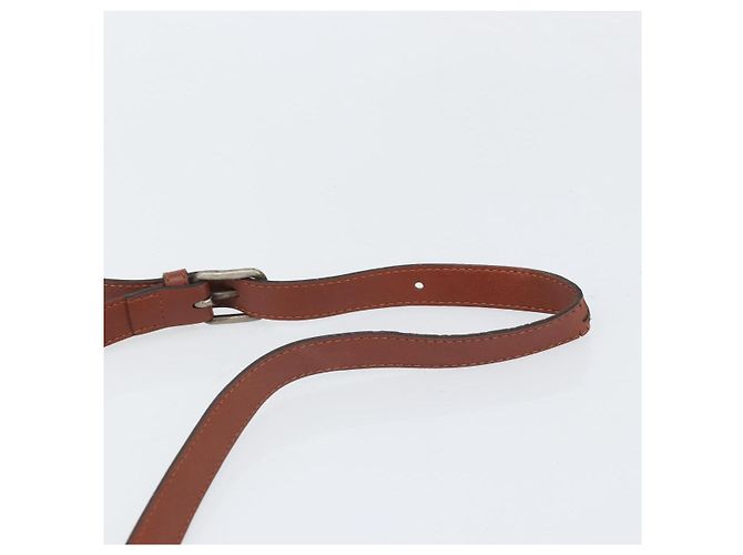 Borsa a Spalla SAINT LAURENT in Tela Pelle Nera Marrone Oro Auth ti3767 Nero D'oro - vista 8