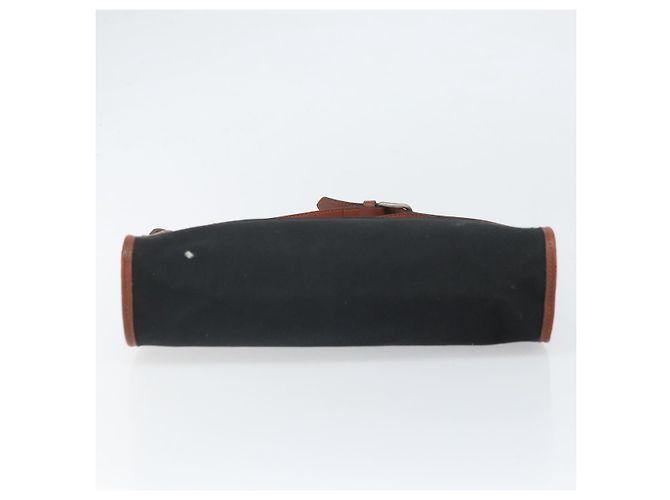 Borsa a Spalla SAINT LAURENT in Tela Pelle Nera Marrone Oro Auth ti3767 Nero D'oro - vista 9