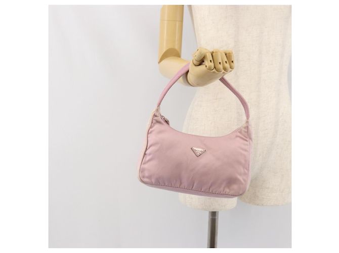 PRADA Handtasche aus Nylon Rosa Auth 171934 Pink - Ansicht 22