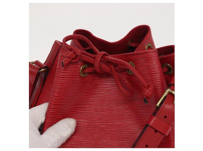 LOUIS VUITTON Borsa a Spalla Epi Noe Rossa M44007 LV Auth 170712 Rosso - vista 10