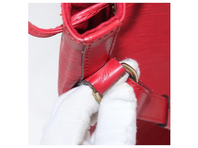 LOUIS VUITTON Borsa a Spalla Epi Noe Rossa M44007 LV Auth 170712 Rosso - vista 12