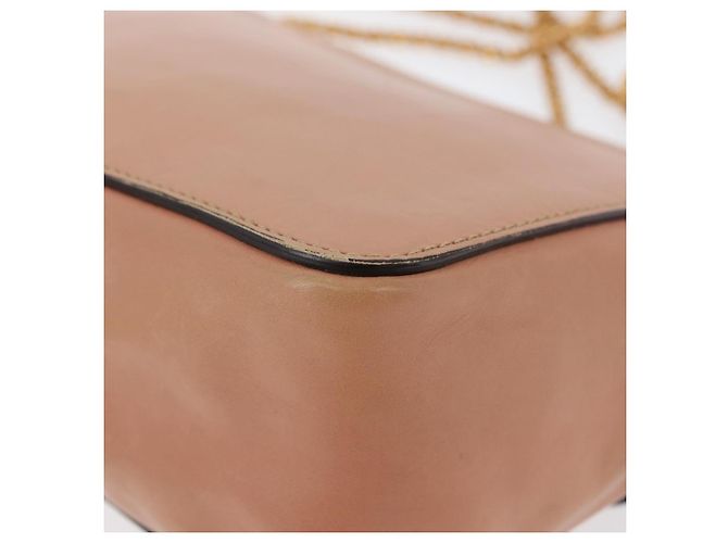 Chloé Borsa a Spalla in Pelle Chloe Chain Elsie Rosa Oro Auth 171670 D'oro - vista 17