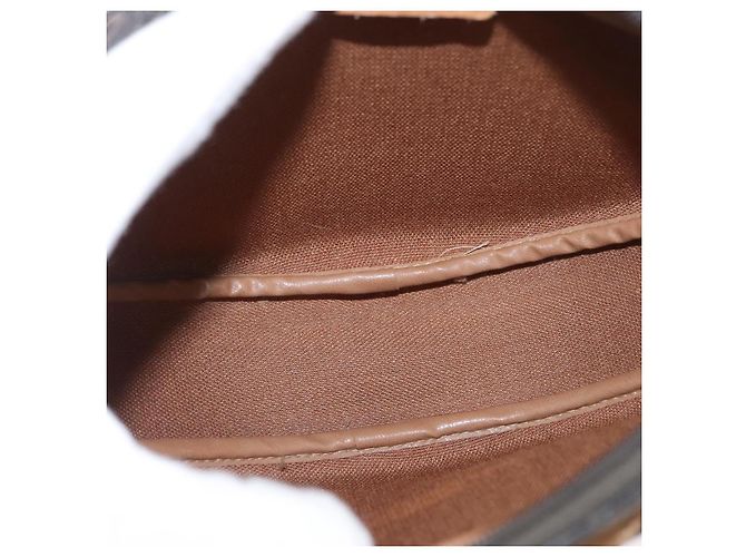 Borsa a spalla in tela a nido d'ape PVC nera e oro Auth BA10846 Christian Dior Nero D'oro - vista 12