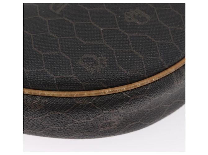 Borsa a spalla in tela a nido d'ape PVC nera e oro Auth BA10846 Christian Dior Nero D'oro - vista 15