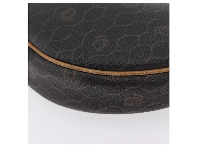 Borsa a spalla in tela a nido d'ape PVC nera e oro Auth BA10846 Christian Dior Nero D'oro - vista 16