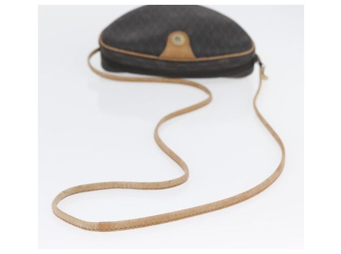 Borsa a spalla in tela a nido d'ape PVC nera e oro Auth BA10846 Christian Dior Nero D'oro - vista 7