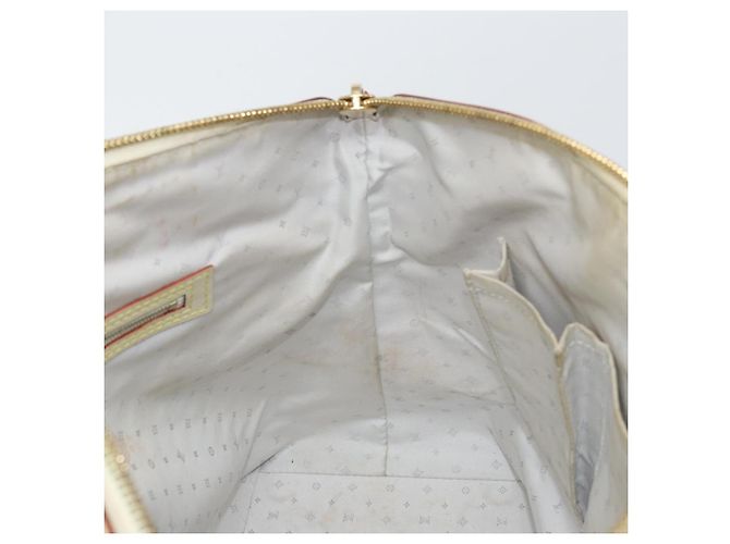 LOUIS VUITTON Borsa a Mano Suhari Lockit MM Pelle Bianca M91874 LV Auth 169782 Bianco - vista 21