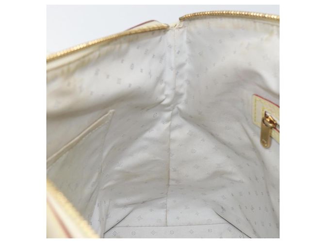 LOUIS VUITTON Borsa a Mano Suhari Lockit MM Pelle Bianca M91874 LV Auth 169782 Bianco - vista 22