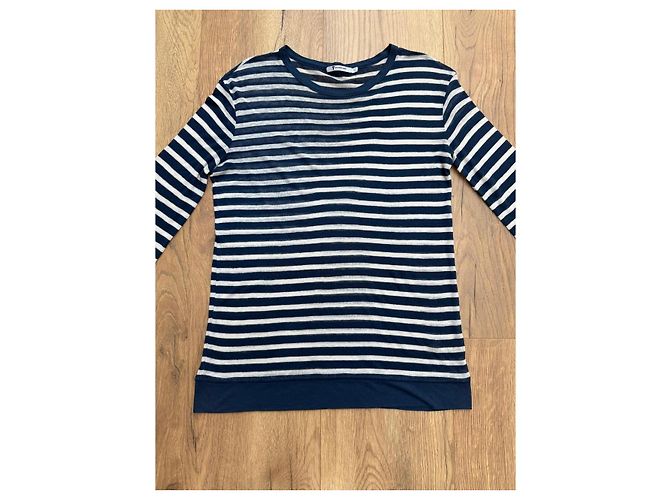 T By Alexander Wang Langarmshirt von Alexander Wang Blau - Ansicht 7