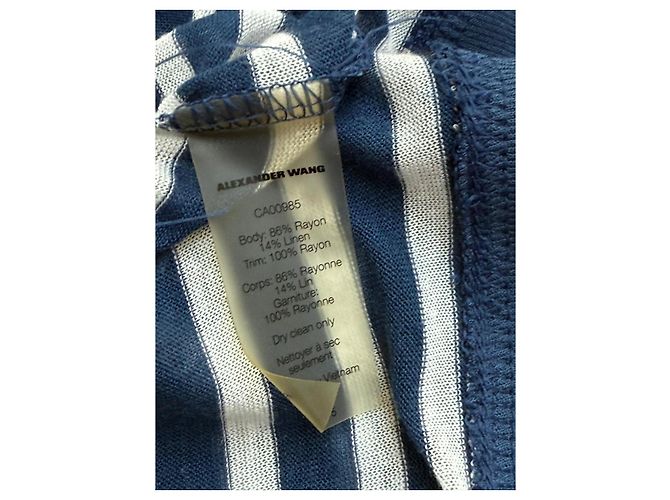 T By Alexander Wang Langarmshirt von Alexander Wang Blau - Ansicht 8