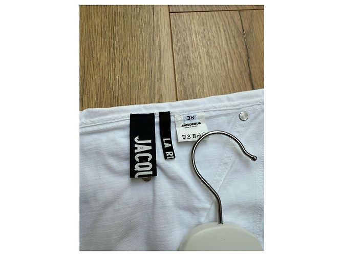 Falda Jacquemus La Riviera Blanca de Algodón Blanco - vista 12