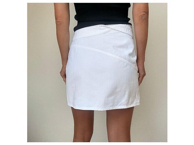 Falda Jacquemus La Riviera Blanca de Algodón Blanco - vista 4