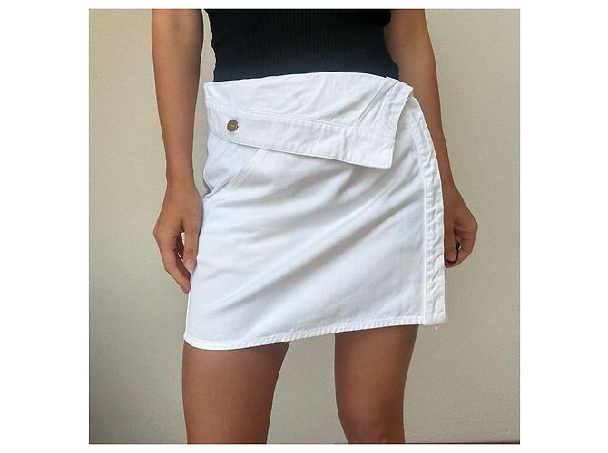 Falda Jacquemus La Riviera Blanca de Algodón Blanco - vista 6