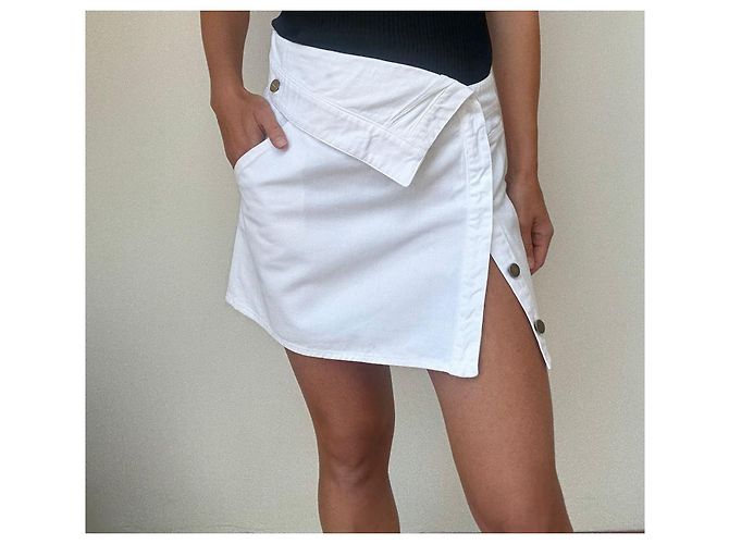 Falda Jacquemus La Riviera Blanca de Algodón Blanco - vista 7