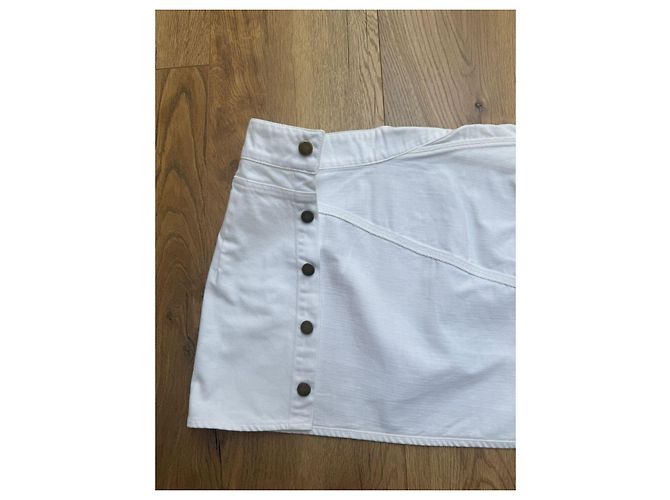 Falda Jacquemus La Riviera Blanca de Algodón Blanco - vista 9