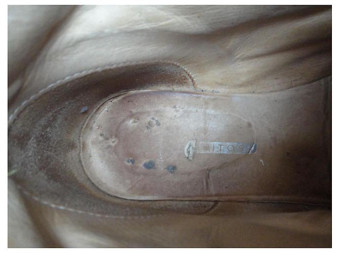 Autre Marque Botines Mosquitos de piel beige - vista 7