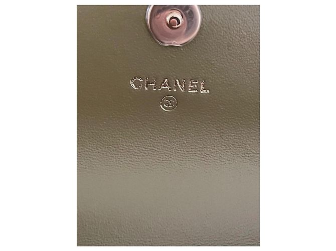Coco Handle CHANEL Borsa in pelle Timeless Classique con manico superiore Verde oliva - vista 8