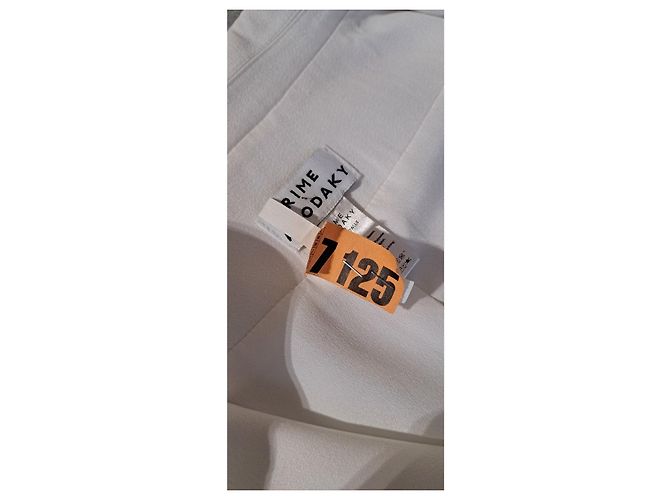 Autre Marque Rime Arodaky Hochzeitskleid im Smokingjacken-Stil Weiß Spitze - Ansicht 5