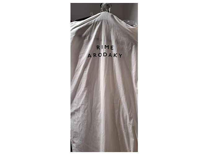 Autre Marque Rime Arodaky Hochzeitskleid im Smokingjacken-Stil Weiß Spitze - Ansicht 6