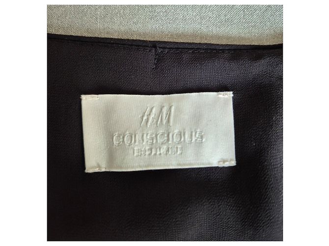 Autre Marque Giacca a righe bianco e nera di H&M decorata con paillettes Nero - vista 8
