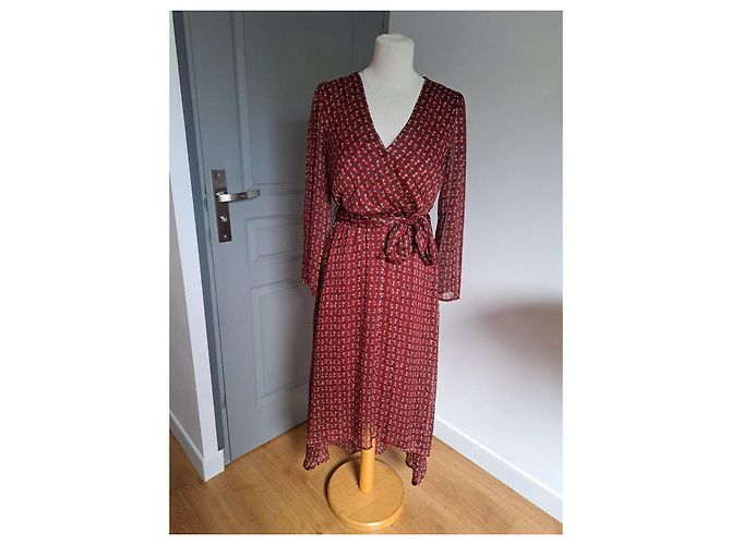 Autre Marque LA PETITE ETOILE Vestido envolvente estampado Blanco Roja Verde oscuro - vista 2