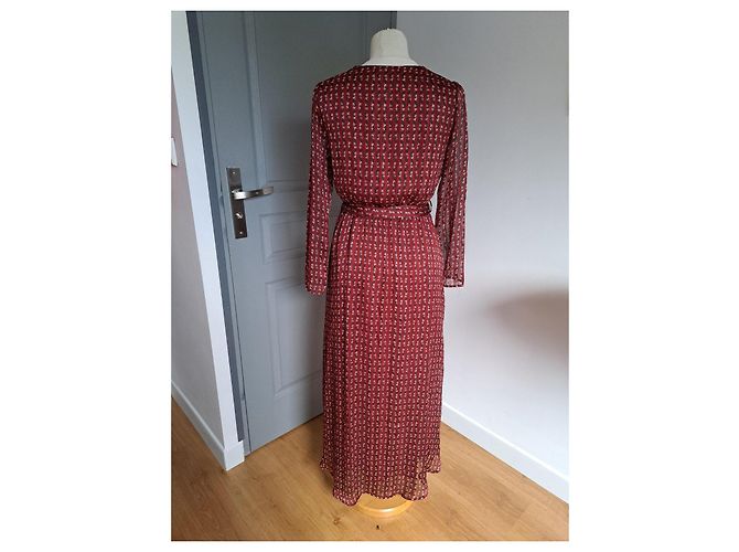 Autre Marque LA PETITE ETOILE Vestido envolvente estampado Blanco Roja Verde oscuro - vista 3