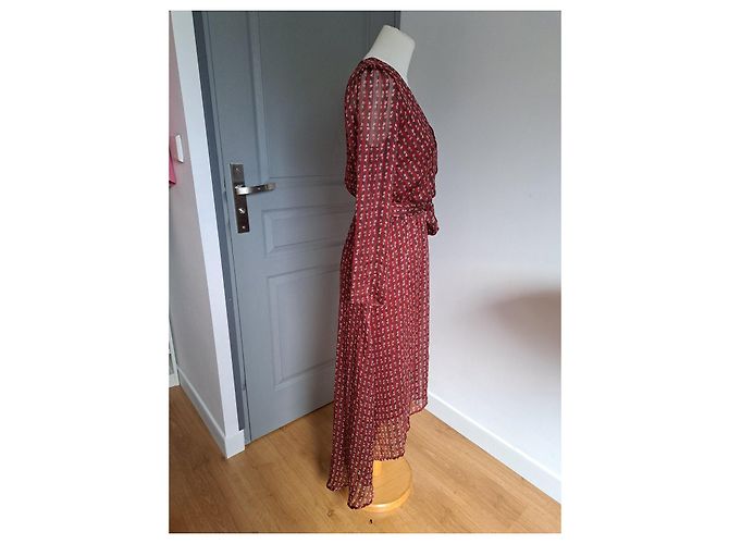 Autre Marque LA PETITE ETOILE Vestido envolvente estampado Blanco Roja Verde oscuro - vista 4
