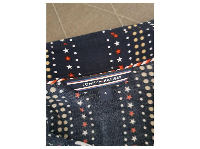 Tommy Hilfiger Sommerkleid mit Sternenprint Weiß Rot Golden Dunkelblau - Ansicht 5