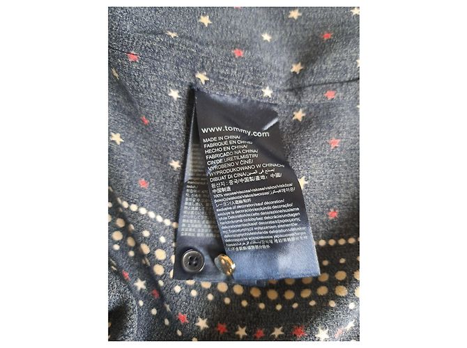 Tommy Hilfiger Sommerkleid mit Sternenprint Weiß Rot Golden Dunkelblau - Ansicht 6