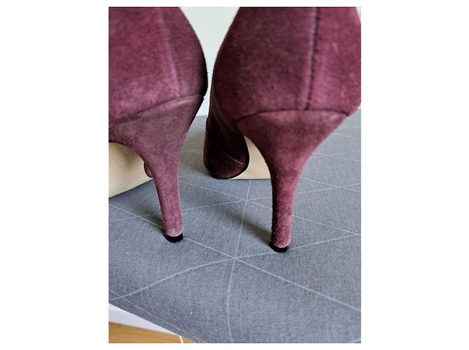 Décolleté in suede bordeaux Maje Bordò - vista 4