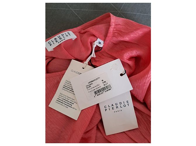 Claudie Pierlot Rosa Langarmkleid Pink - Ansicht 2