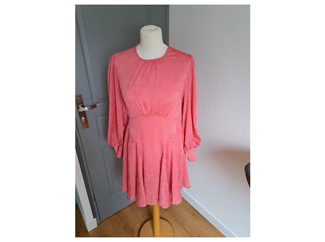 Claudie Pierlot Rosa Langarmkleid Pink - Ansicht 4