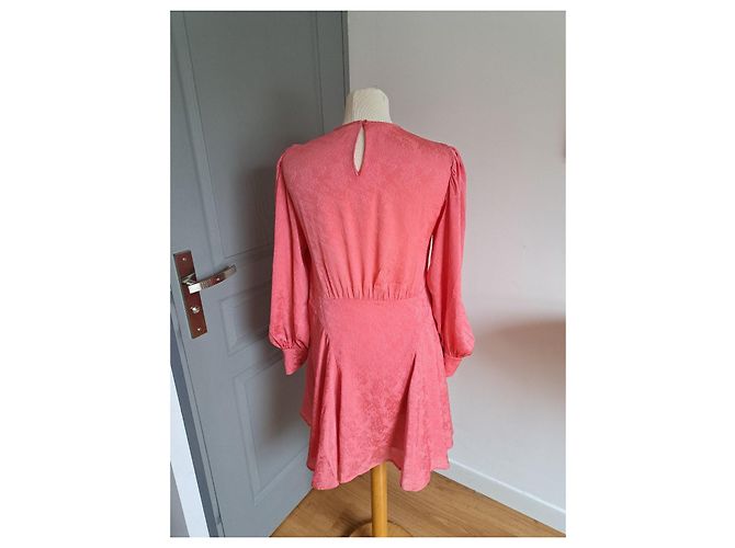 Claudie Pierlot Rosa Langarmkleid Pink - Ansicht 5