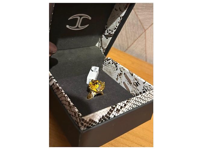 Just Cavalli Ring mit gelbem Stein Golden - Ansicht 3