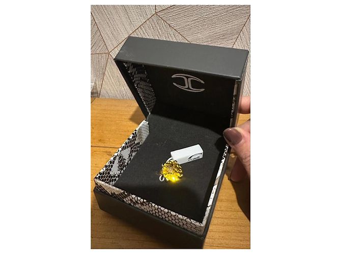 Just Cavalli Ring mit gelbem Stein Golden - Ansicht 4