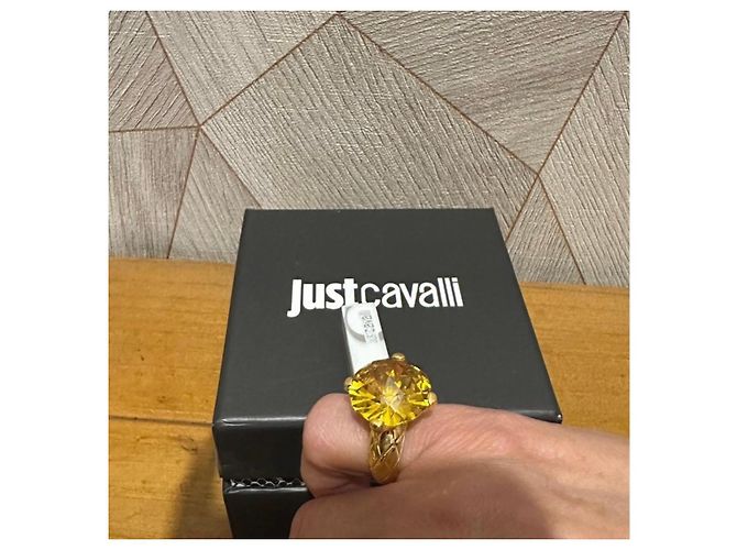 Just Cavalli Ring mit gelbem Stein Golden - Ansicht 5