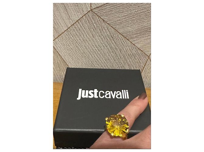 Just Cavalli Ring mit gelbem Stein Golden - Ansicht 6