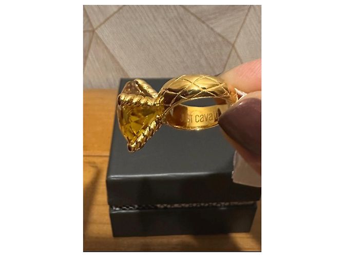 Just Cavalli Ring mit gelbem Stein Golden - Ansicht 7