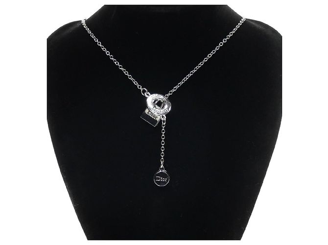 Charm per borsa Lariat Christian Dior in argento - vista 5